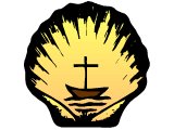 Ecumenical symbol of a boat on scallop shell